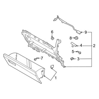 Ford OE - Instrument Panel - Glove Box (12" Display, Lower)