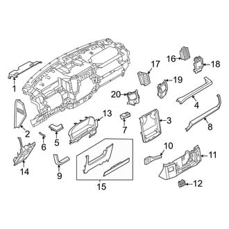 Ford OE - Instrument Panel Components (15" Display, Lower)