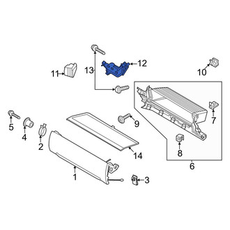 Ford OE - Front Upper Glove Box Latch