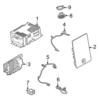 Ford OE - Instrument Panel - Sound System (15" Display, Receivers & Controls)