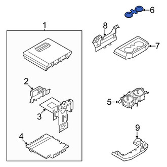 Ford OE - Rear Console Mat