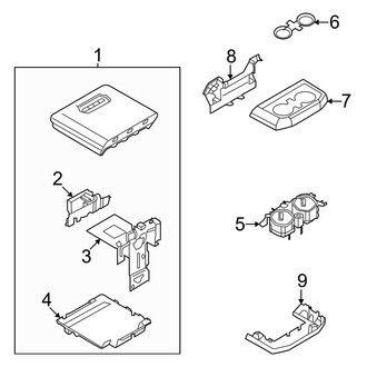 Ford OE - Front Console (Upper Console, W/O Office Pack)