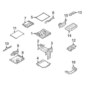 Ford OE - Front Console (Upper Console, With Office Pack)