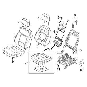 Ford OE - Seats & Tracks - Passenger Seat Components (Vinyl), (Pro)