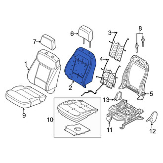 Ford OE - Front Left Seat Back Cushion
