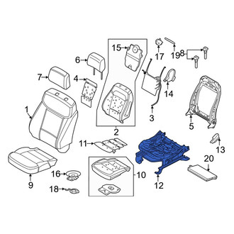 Ford OE - Front Left Seat Track
