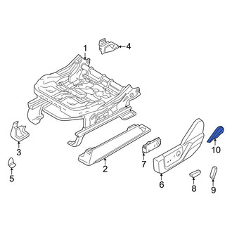 Ford OE - Front Left Seat Back Recliner Adjustment Handle