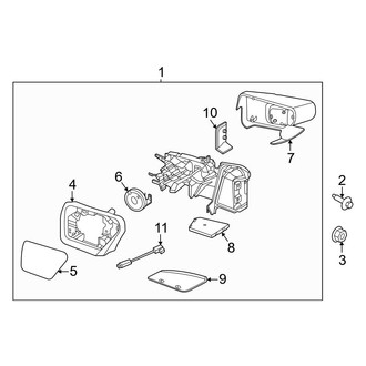 Ford OE - Front Door - Outside Mirrors (Power Fold, W/O Camera, W/O Spot Light)