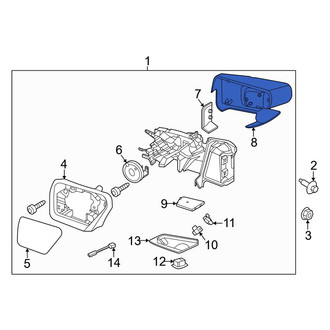 Ford OE - Front Right Door Mirror Cover