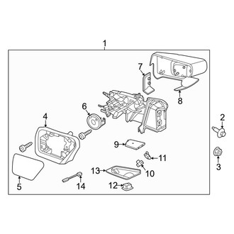 Ford OE - Front Door - Outside Mirrors (Manual Fold, With Camera), (Pro / XLT)