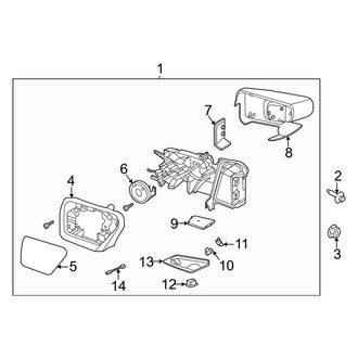 Ford OE - Front Door - Outside Mirrors (Power Fold, With Camera), (Lariat / Platinum)