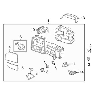 Ford OE - Front Door - Outside Mirrors (Trailer Tow, With Camera)