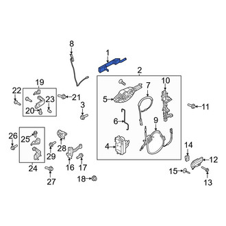 Ford OE - Front Left Outer Exterior Door Handle