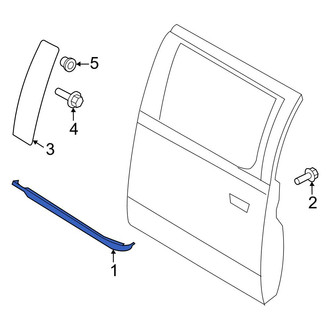 Ford OE - Rear Right Door Belt Molding