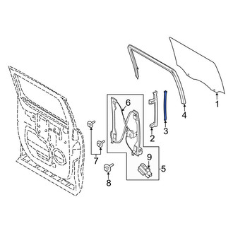 Ford OE - Rear Left Window Regulator Guide