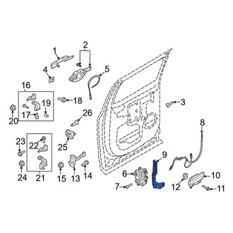 Ford OE - Left Door Latch Bracket