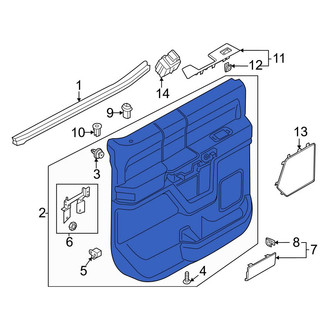 Ford OE - Front Left Inner Door Interior Trim Panel