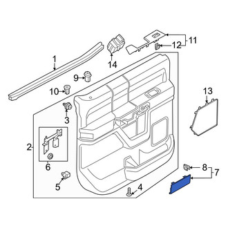 Ford OE - Rear Right Interior Door Handle Trim