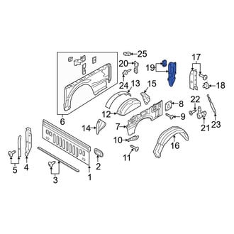 Ford OE - Rear Left Rearward Truck Bed Panel Reinforcement