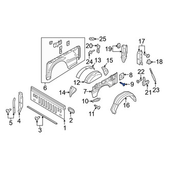 Ford OE - Tie Down Hook Screw