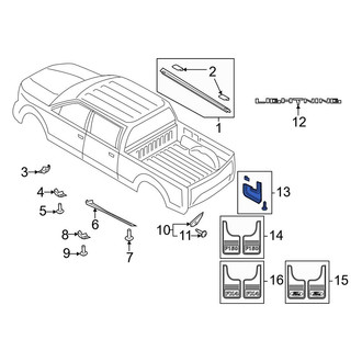 Ford OE - Rear Mud Flap