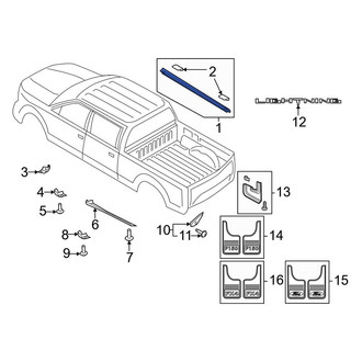 Ford OE - Rear Right Truck Bed Side Rail