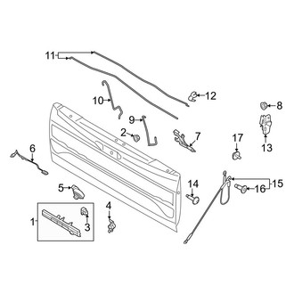 Ford OE - Tail Gate - Lock & Hardware (Manual Lock)