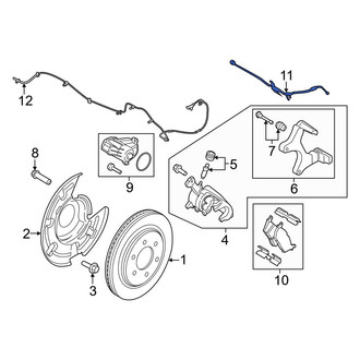 Ford OE - Rear Left Brake Hydraulic Hose
