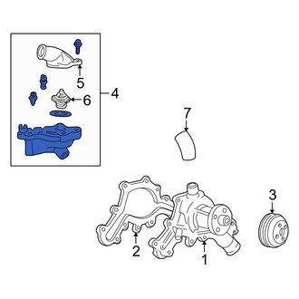Ford OE - Lower Engine Coolant Thermostat Housing