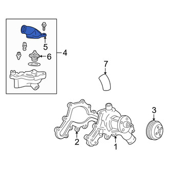 Ford OE - Lower Engine Coolant Thermostat Housing