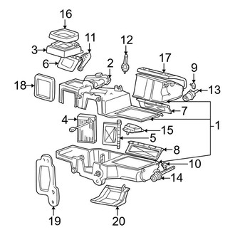 Ford OE - Air Conditioner & Heater - Heater Components