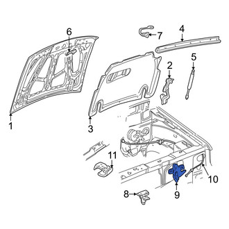 Ford OE - Front Hood Latch