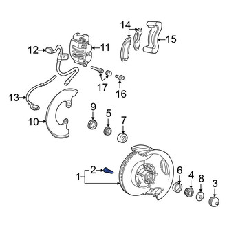 Ford OE - Rear Wheel Lug Stud