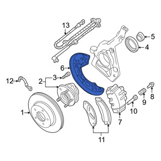 Ford OE - Front Left Brake Dust Shield