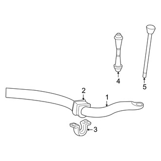 Ford OE - Front Suspension - Stabilizer Bar & Components (4WD)