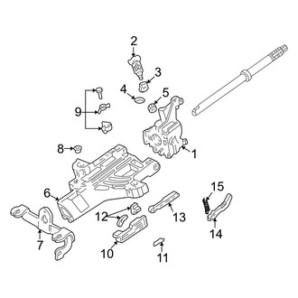 Ford OE - Steering Column - Housing & Components (W/O Tilt Wheel)