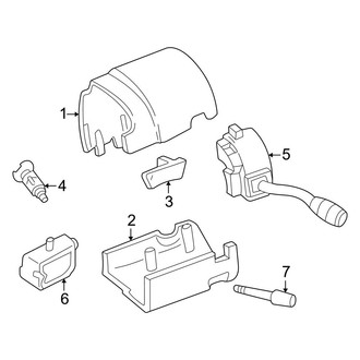Ford OE - Steering Column - Shroud, Switches & Levers (With Tilt Wheel)