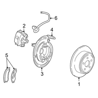 Ford OE - Rear Suspension - Brake Components