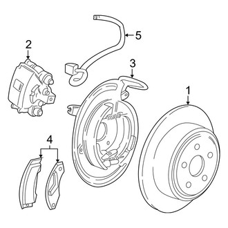 Ford OE - Rear Suspension - Brake Components (XLS / XLT)
