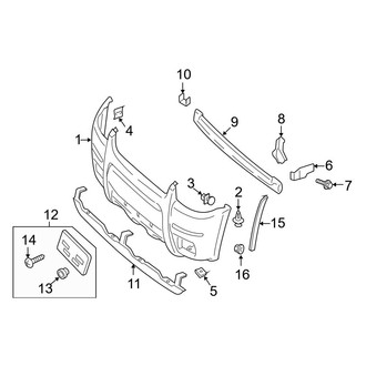 Ford OE - Front Bumper - Bumper & Components (XLS)