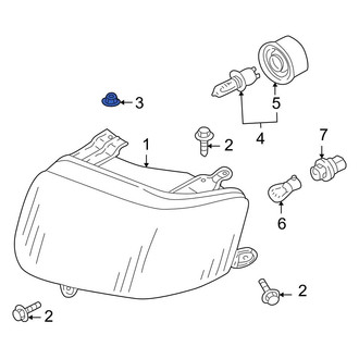Ford OE - Headlight Mounting Nut