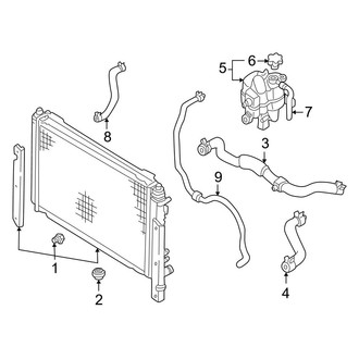 Ford OE - Cooling - Radiator & Components (Limited / XLT 3.0L)