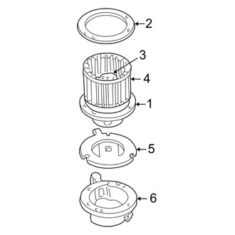 Ford OE - Air Conditioner & Heater - Blower Motor & Fan