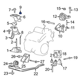 Ford OE - Engine Mount Nut