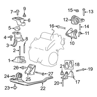 Ford OE - Engine / Transaxle - Engine & Transmission Mounting (3.0L)