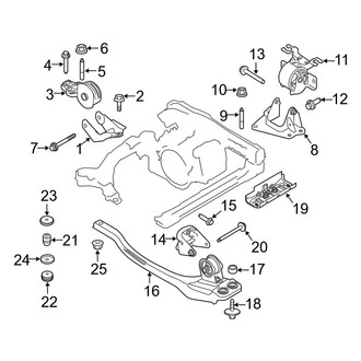 Ford OE - Engine / Transaxle - Engine & Transmission Mounting (3.0L)