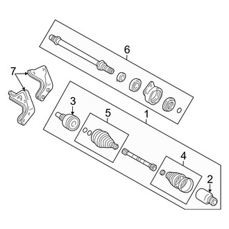 Ford OE - Front Suspension - Drive Axles (2.0L Automatic Tr)