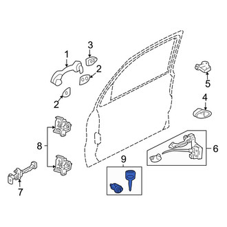 Ford OE - Front Left Door Lock Cylinder