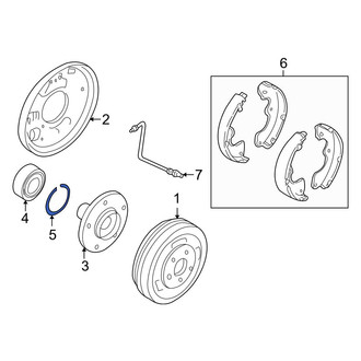 Ford OE - Rear Wheel Bearing Snap Ring