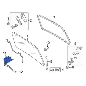 Ford OE - Rear Liftgate Glass Latch